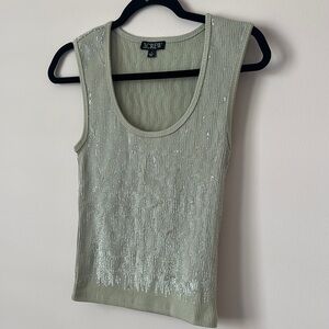 J. Crew Women's Green Sequin Top